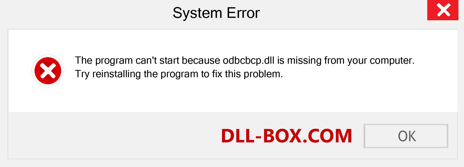  odbcbcp.dll file is missing?. Download for Windows 7, 8, 10 - Fix  odbcbcp dll Missing Error on Windows, photos, images